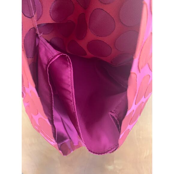 Boden Jacquard A- Line Pink & Red Polka Dot Knee Length Dress Women's Size US4 - Picture 5 of 7